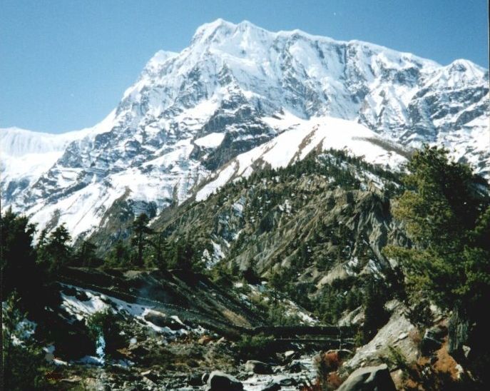 Annapurna III from Manang Valley