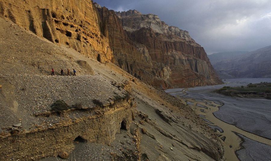 Caves in Mustang