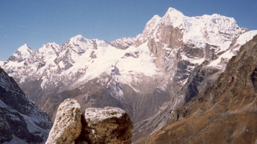 Kusum Kanguru on ascent from Hinku Valley to Dig Kare and Mera La