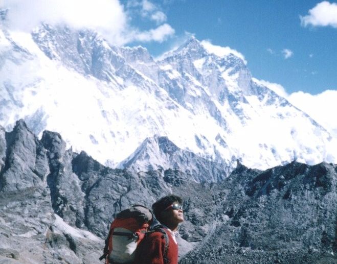 Lhotse on ascent to Kongma La