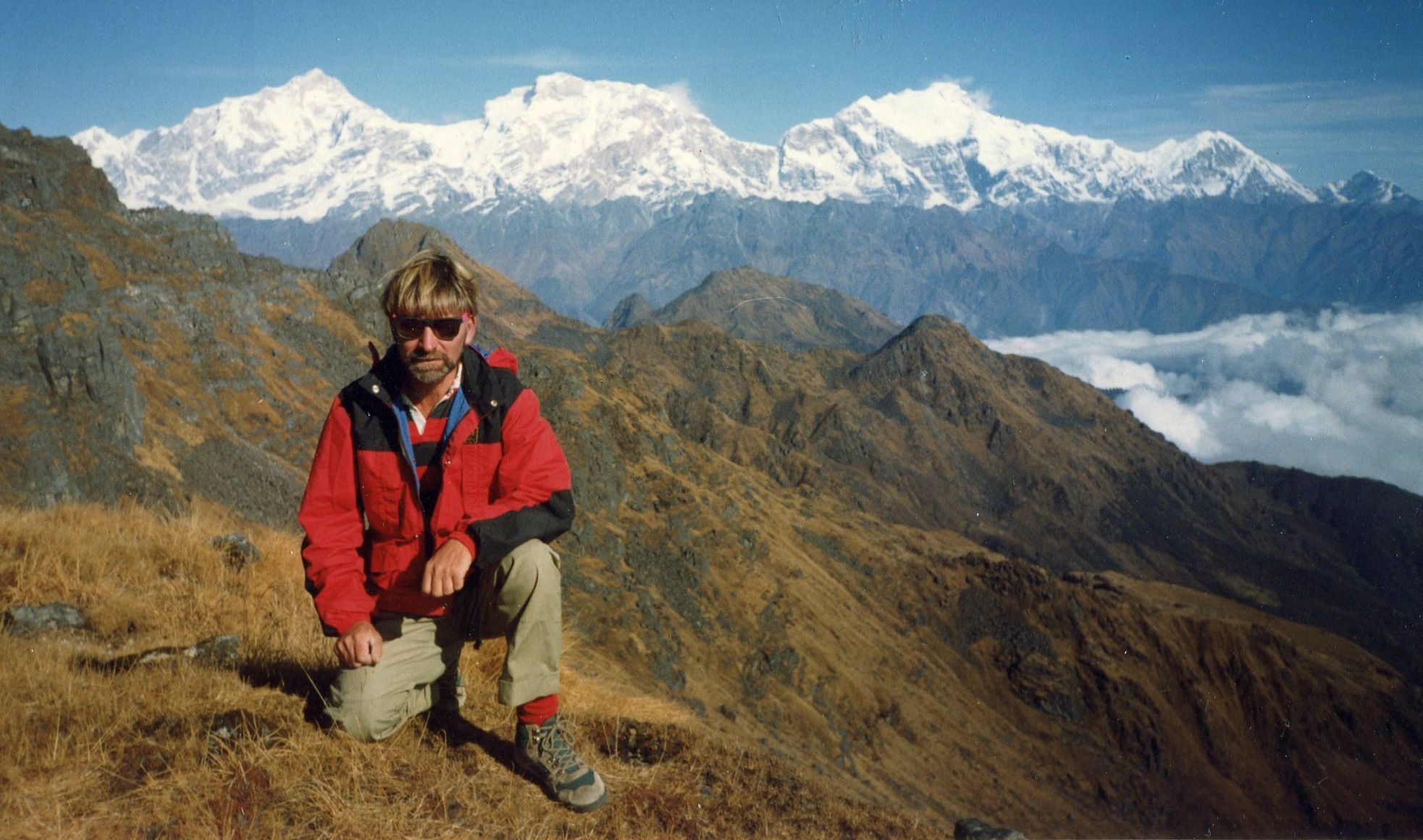 Manaslu Himal from Rambrong Danda