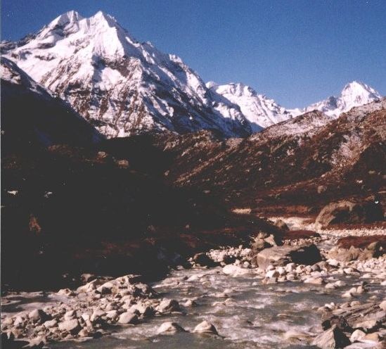 Mt.Pangen Dobku / Ponggen Dopku from the Langtang Khola