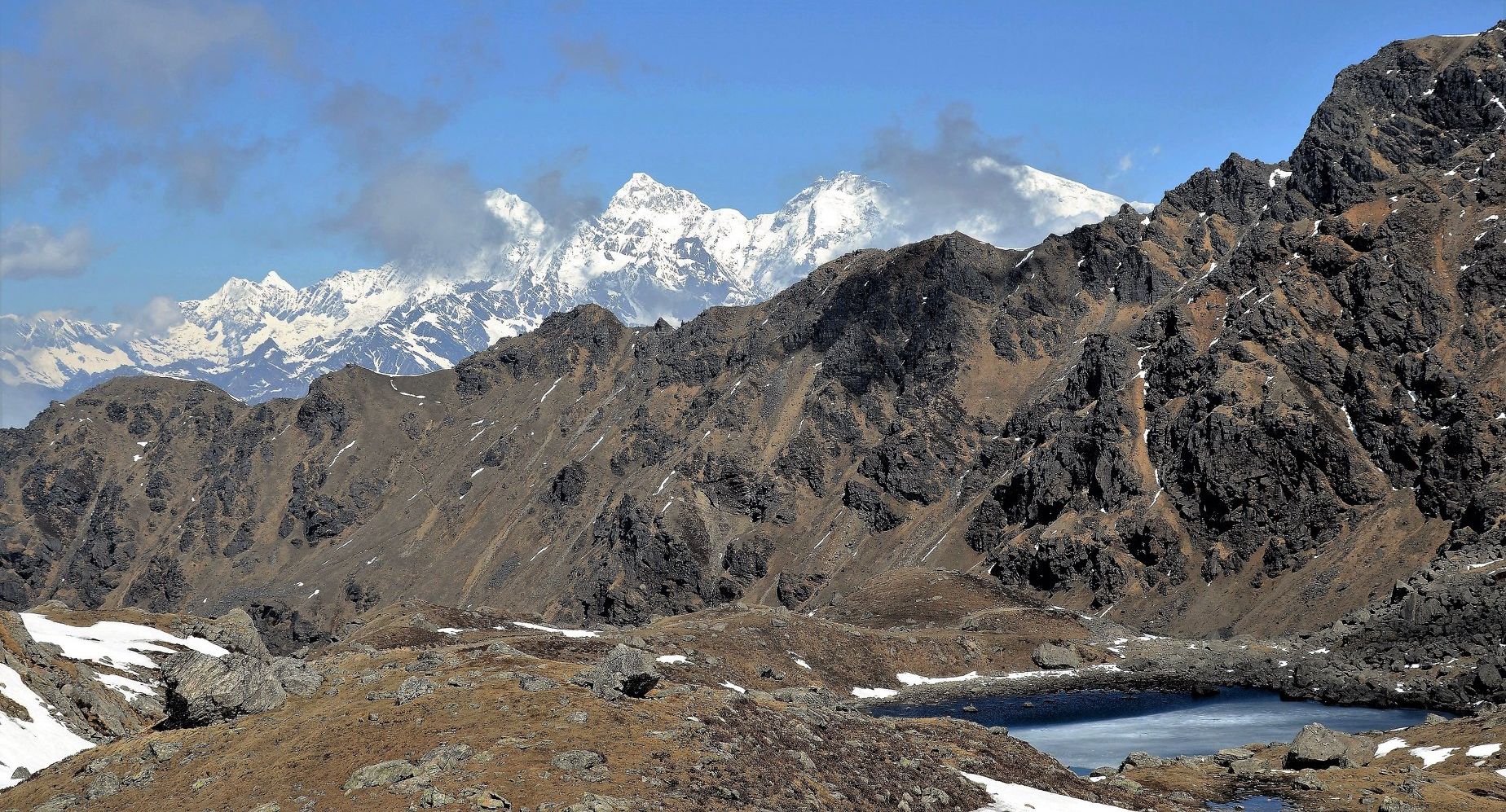 Ganesh Himal from Laurebina Pass