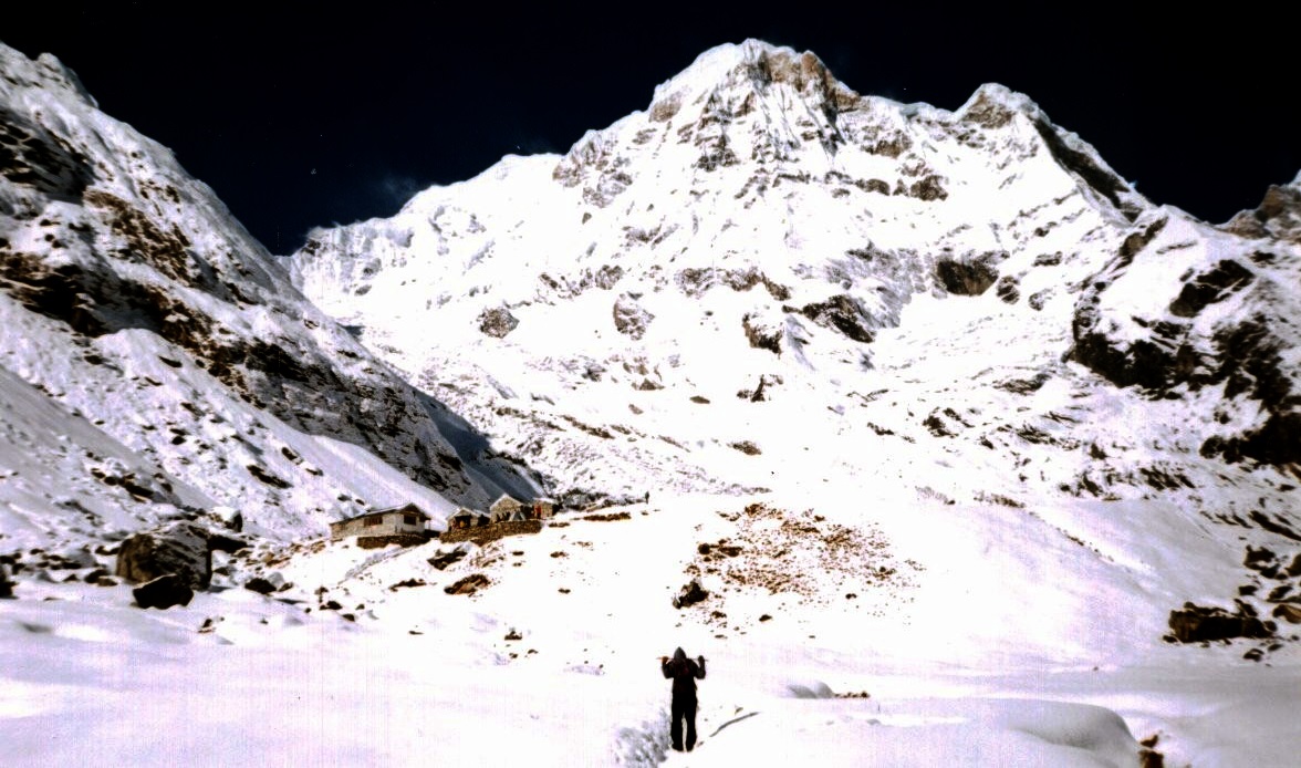 Annapurna South Peak on approach to the Sanctuary