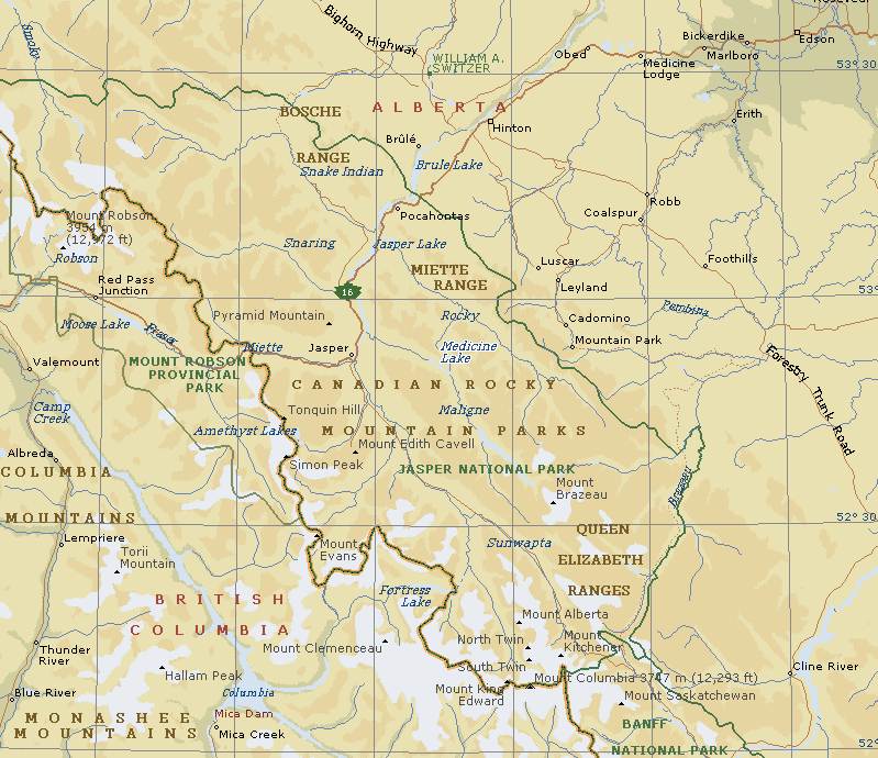 Location Map for Mececine Lake