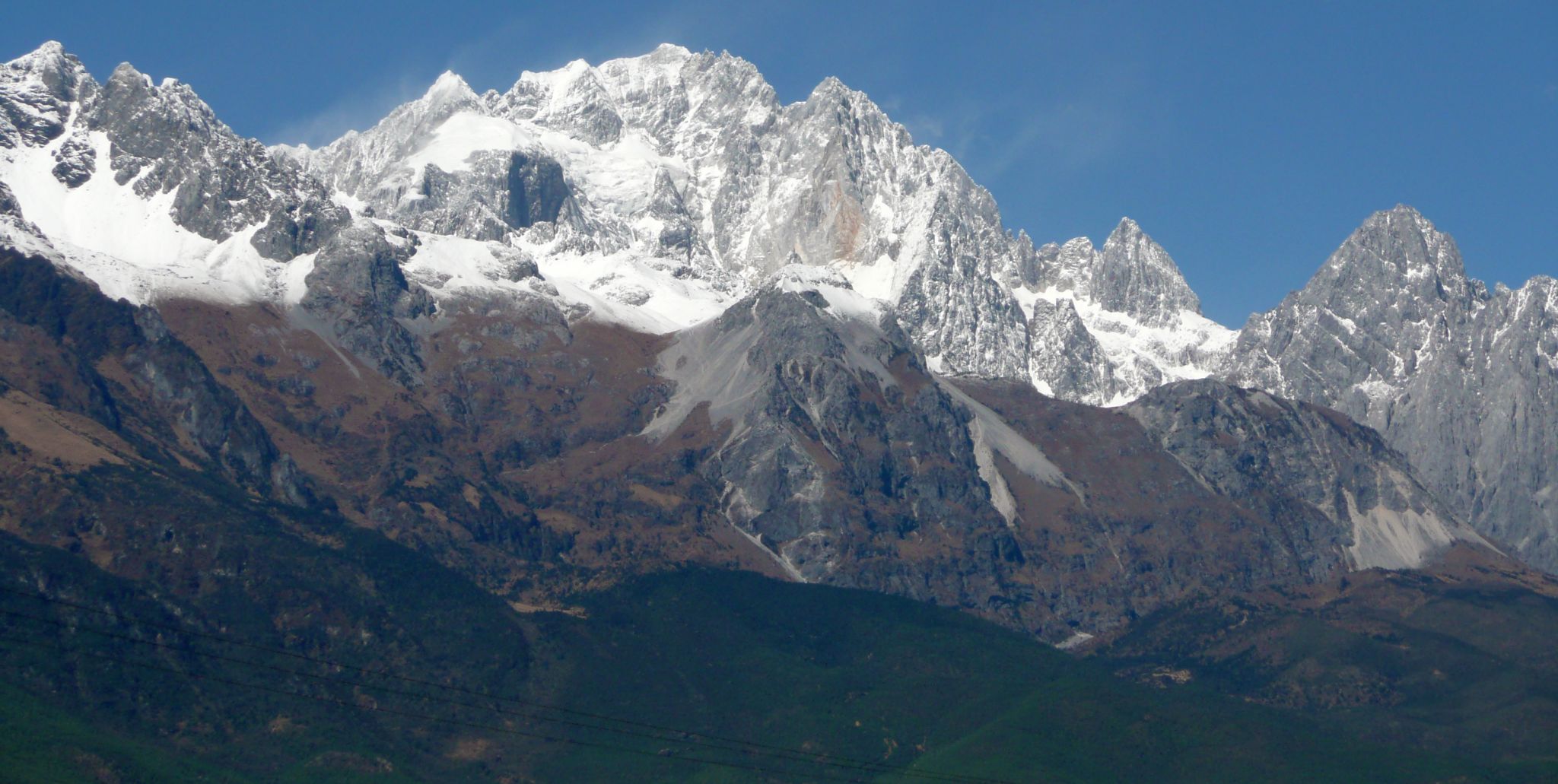 Jade Dragon Snow Mountain ( Yulong Xueshan ) from Yak Meadows