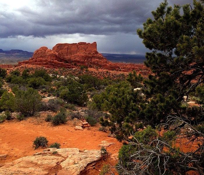 Sandstone Fin in Arches National Park