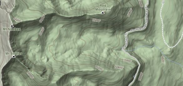 Map of Baker Gulch