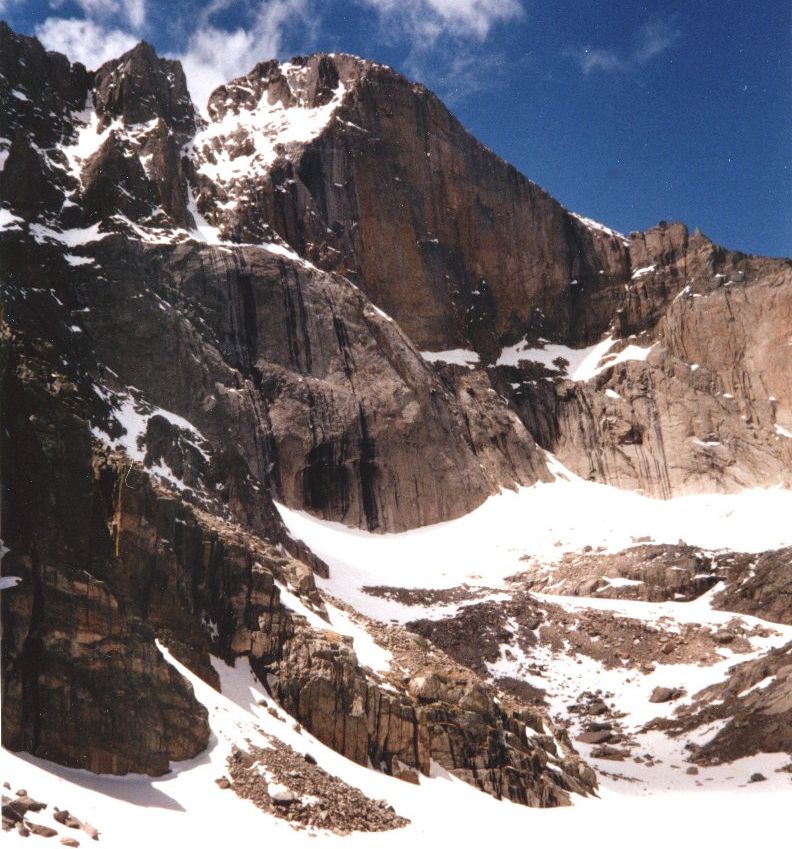 Diamond Face of Longs Peak from Chasm Lake