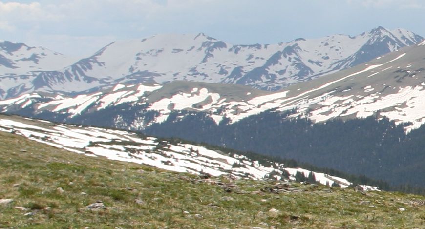 View from the Tundra Trail in Colorado Rocky Mountain National Park