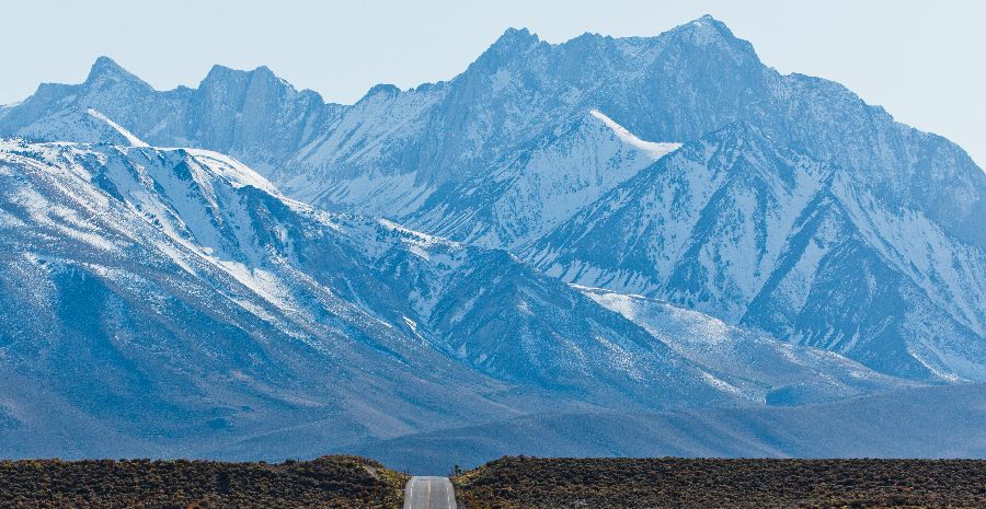 Mount Morrison ( 12,241ft, 3731m ) - "The Great White Fang" - in the Sherwin Range of the Sierra Nevada