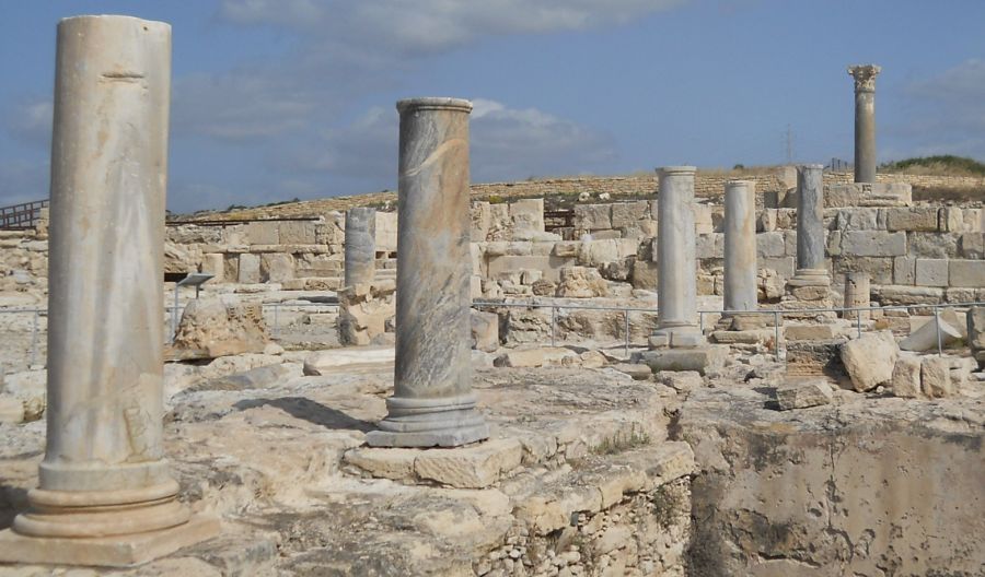 Columns at the Agora at Ancient Kourion