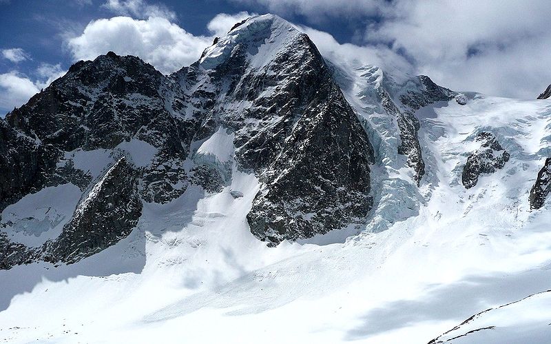 North Side of the Nesthorn in the Bernese Oberlands of Switzerland