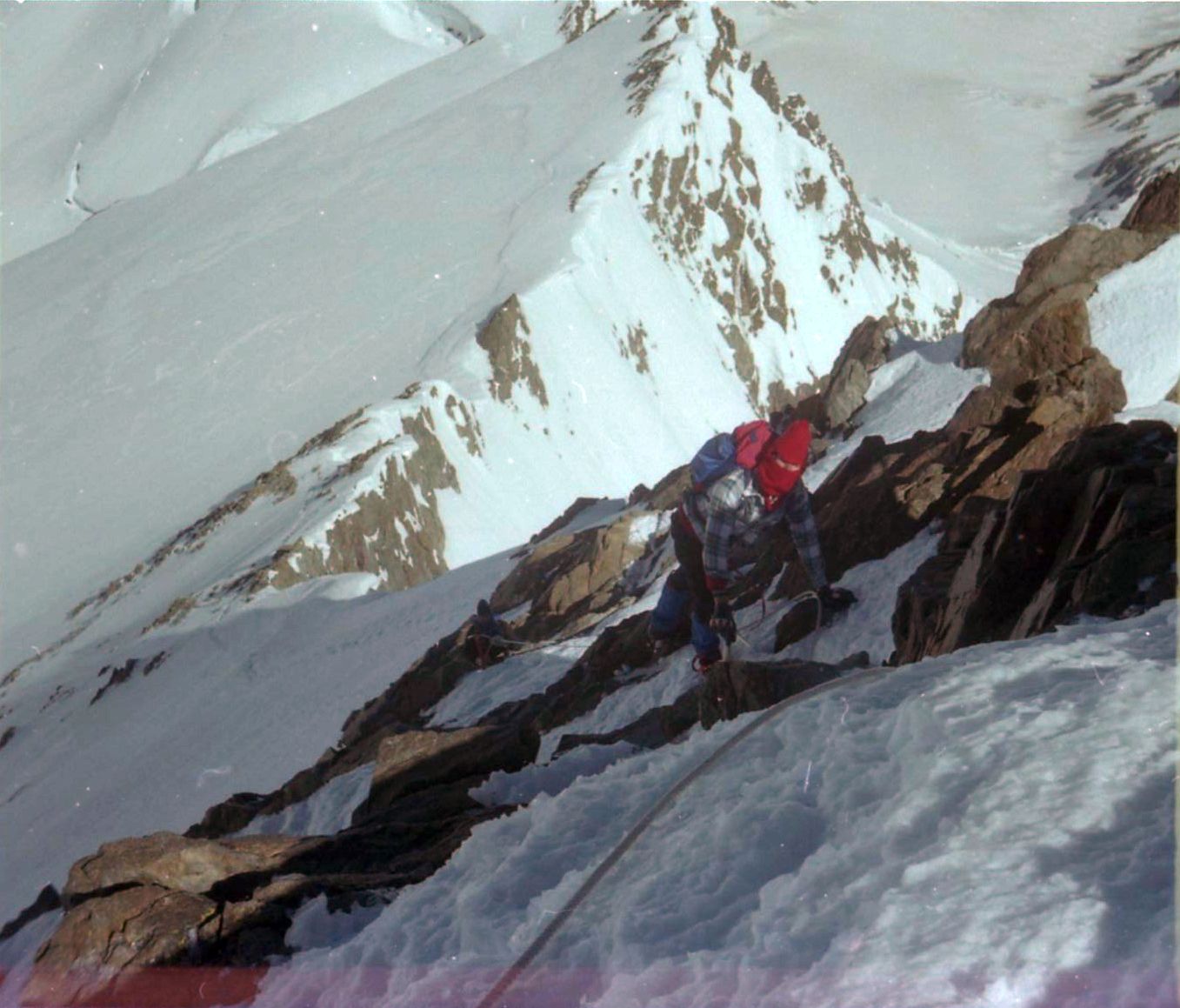 On NW Ridge ( normal route ) of the Finsteraarhorn