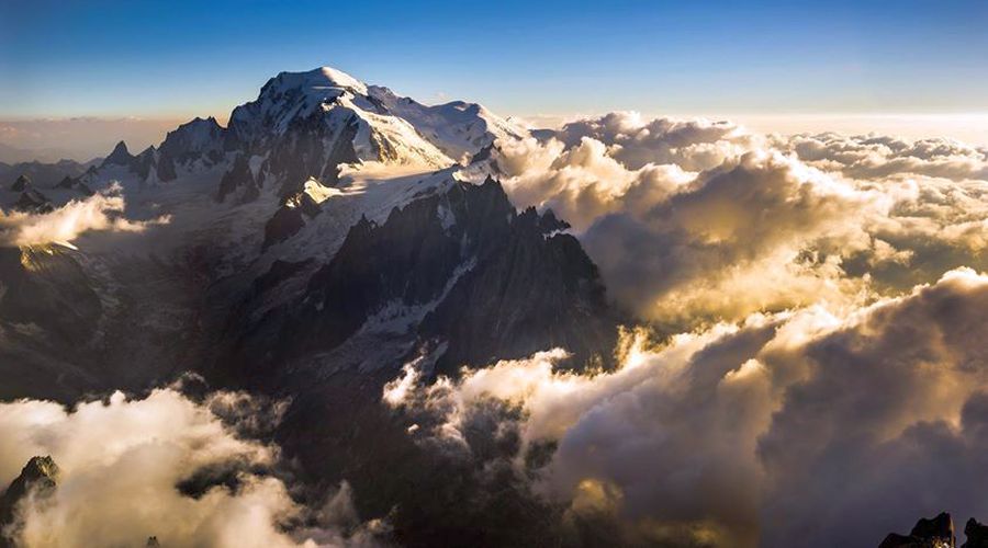 Mont Blanc / Monte Bianco from the air