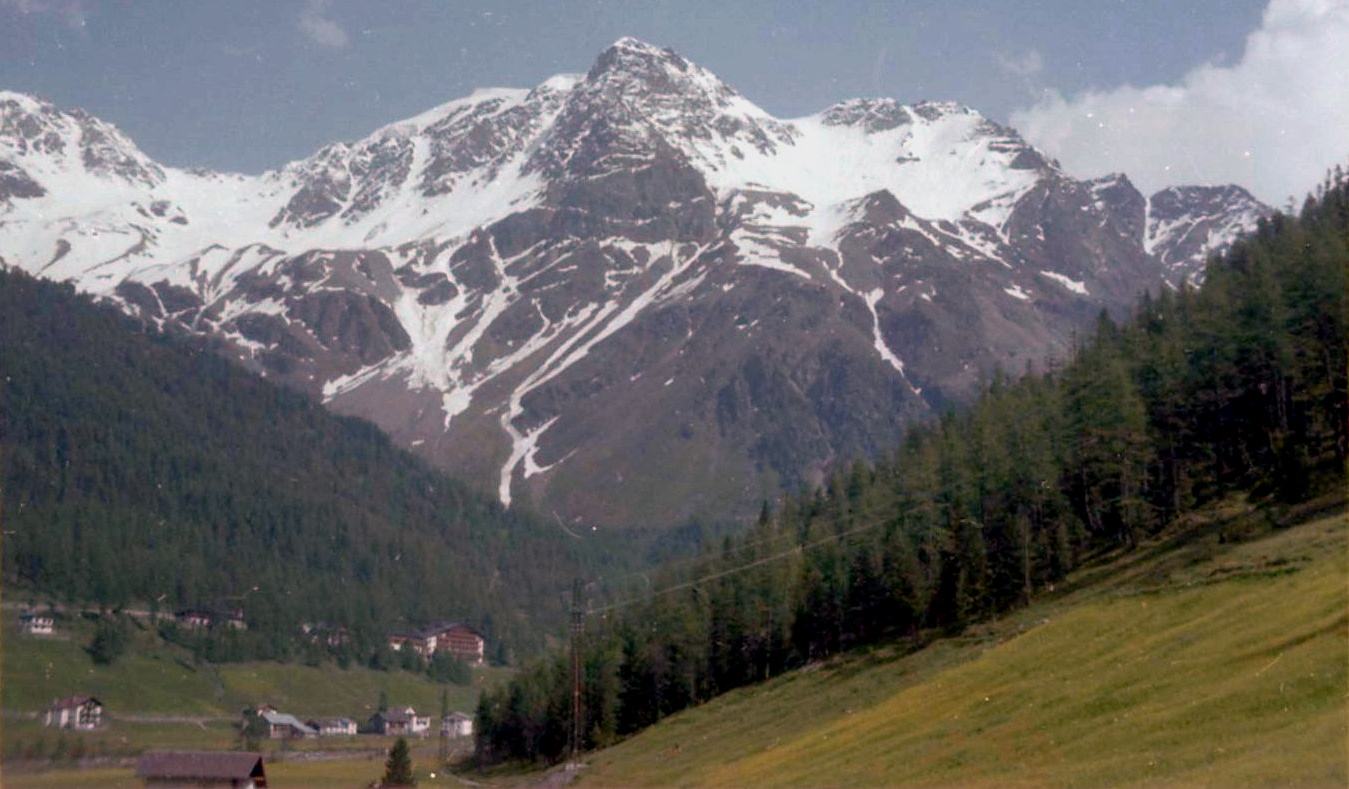 Alpine Peaks above Solda / Sulden Village in NW Italy