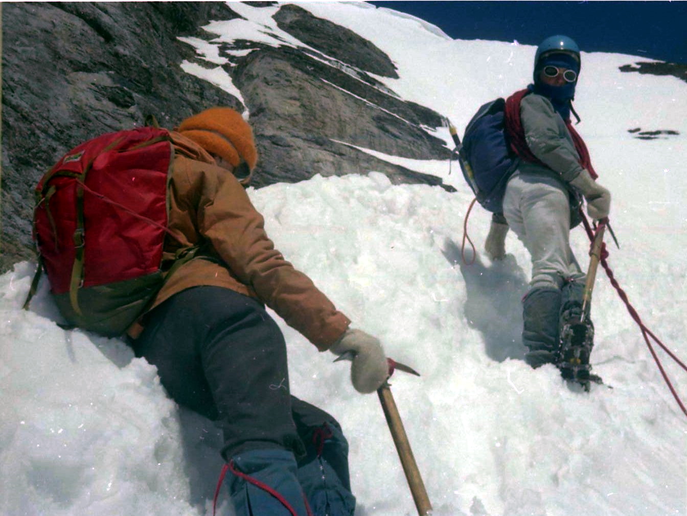 Approaching summit of the Wetterhorn