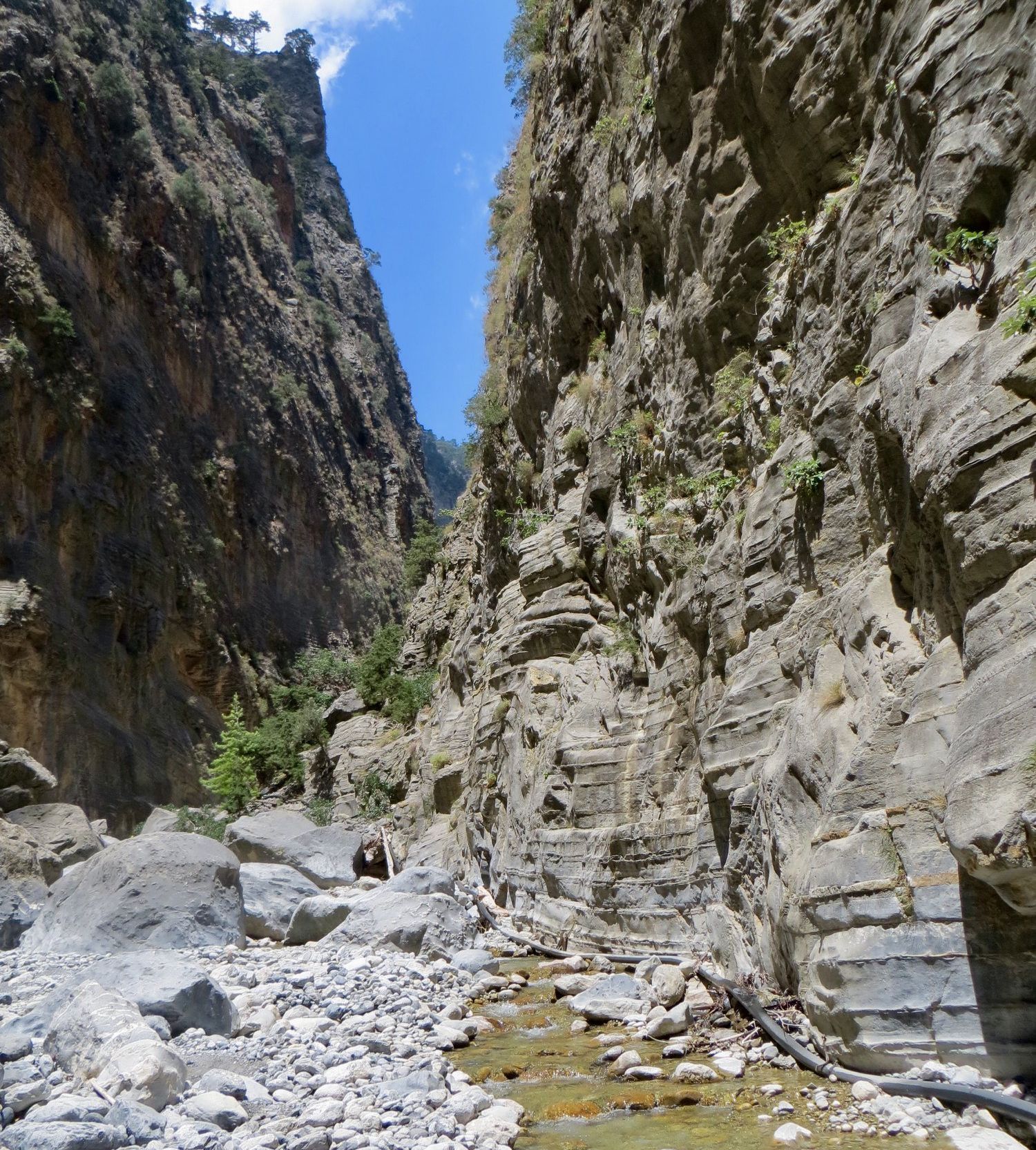 Samaria Gorge on Greek Island of Crete