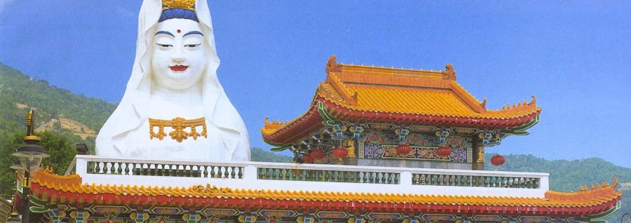 Big Buddha Statue at Kek Lok Si Temple in Georgetown, Pulau Penang, Western Malaysia