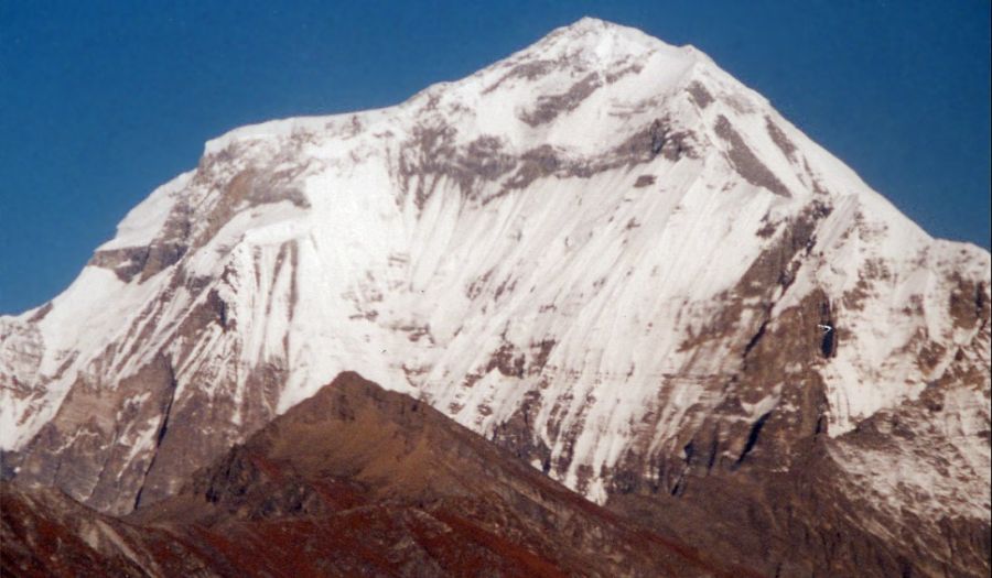 Aerial view of Mount Dhaulagiri