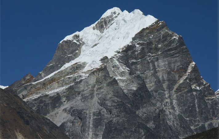 Lobuje East Peak in the Khumbu Region of the Nepal Himalaya