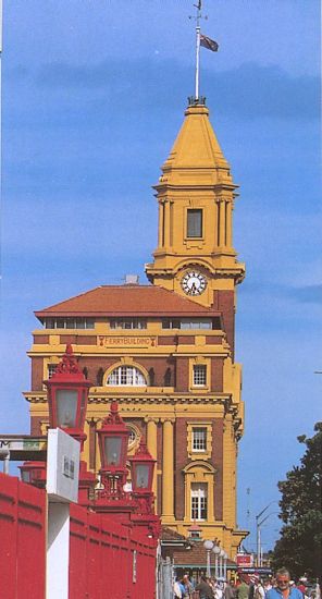 Ferry Terminal in the City of Aukland on North Island of New Zealand