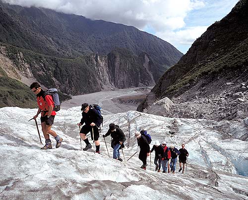 Hiking on Franz-Joseph Glacier