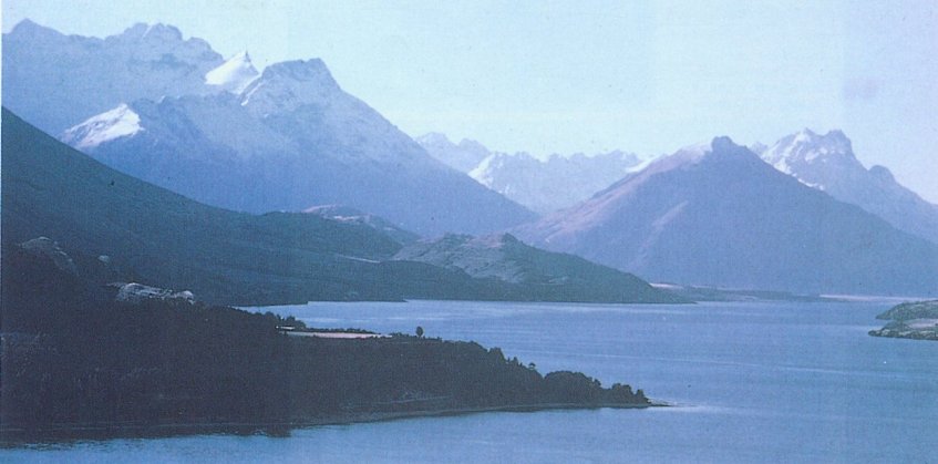 Lake Wakatipu in South Island of New Zealand