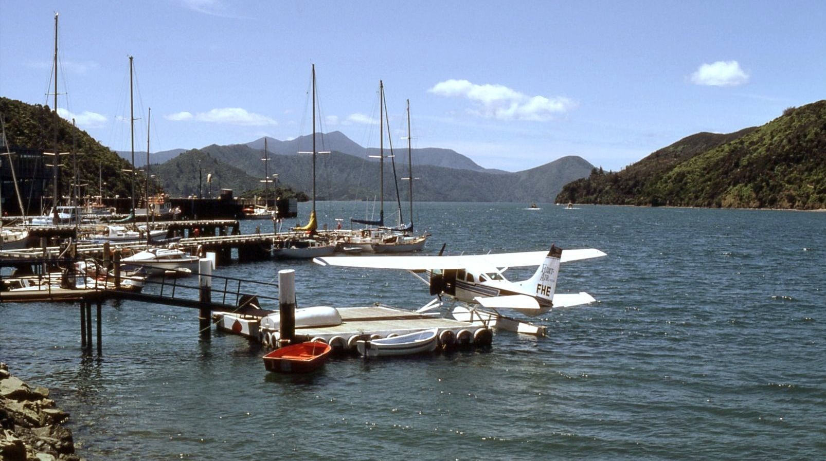 Russel Harbour in the Bay of Islands off the North Island of New Zealand