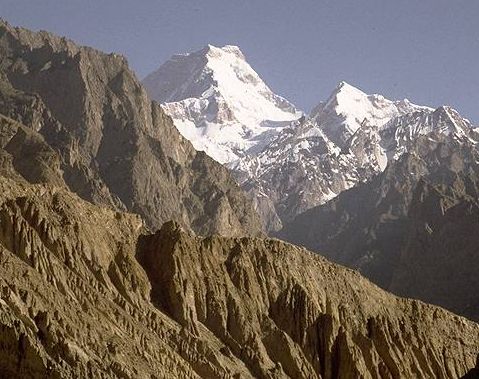 The Seven Thousanders - Masherbrum ( 7821m ) in the Karakorum Mountains of Pakistan