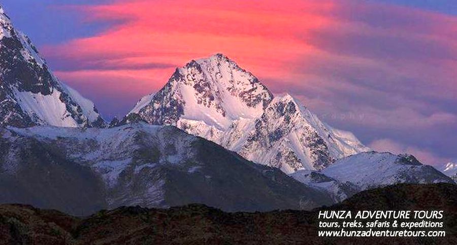 The Seven Thousanders - Trivor ( 7728m ) in the Karakorum Mountains of Pakistan