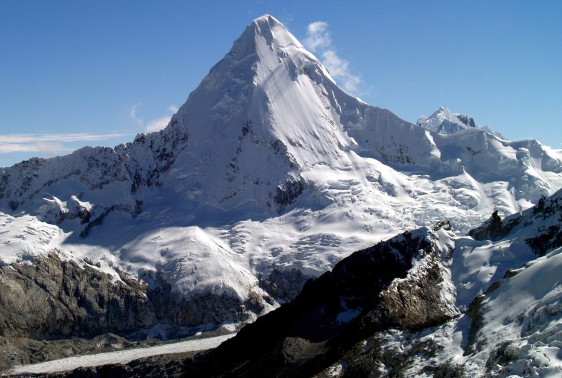 Alpamayo from Pisco in Andes of Peru