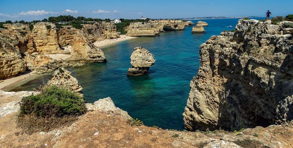 Praia da Marinha in The Algarve in Southern Portugal