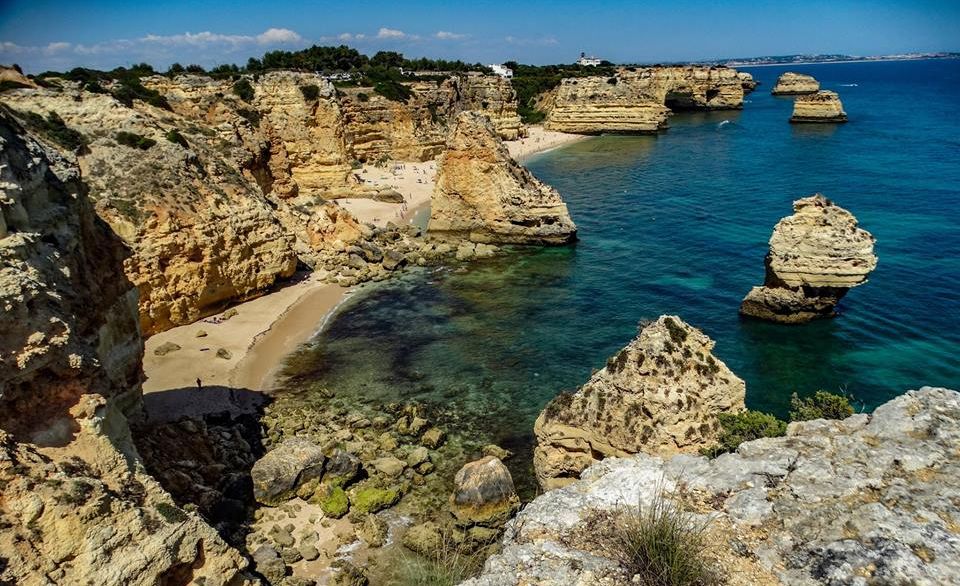 Praia da Marinha in The Algarve in Southern Portugal