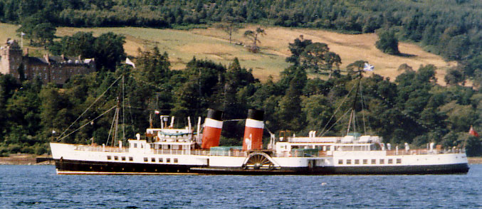 Paddle Ship Waverley at Brodick