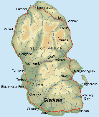 Map of the Island of Arran