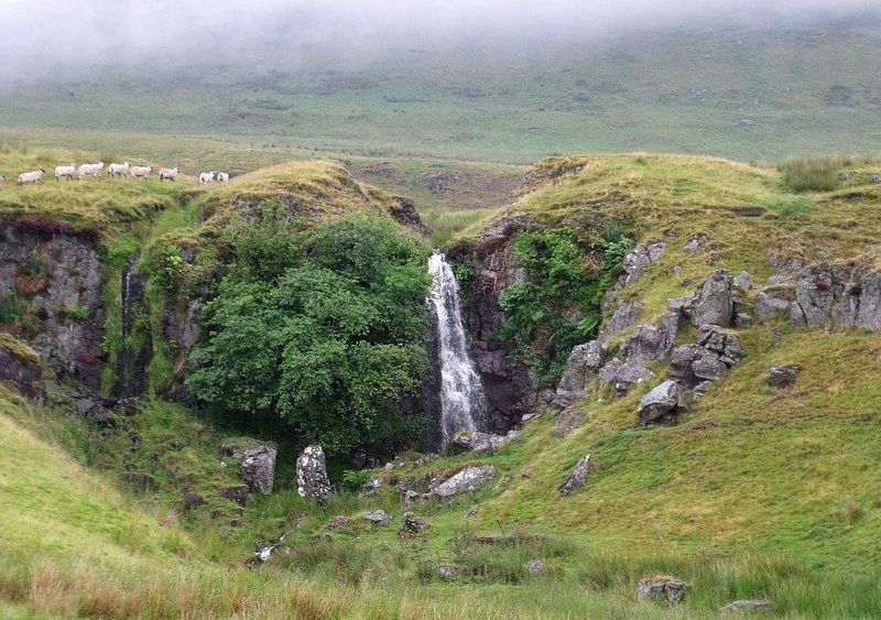 Waterfall on Banton Burn in Kilsyth Hills