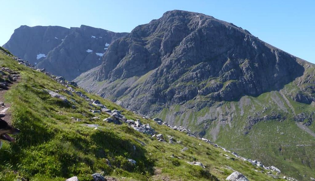 Ben Nevis above Allt a Mhuilinn