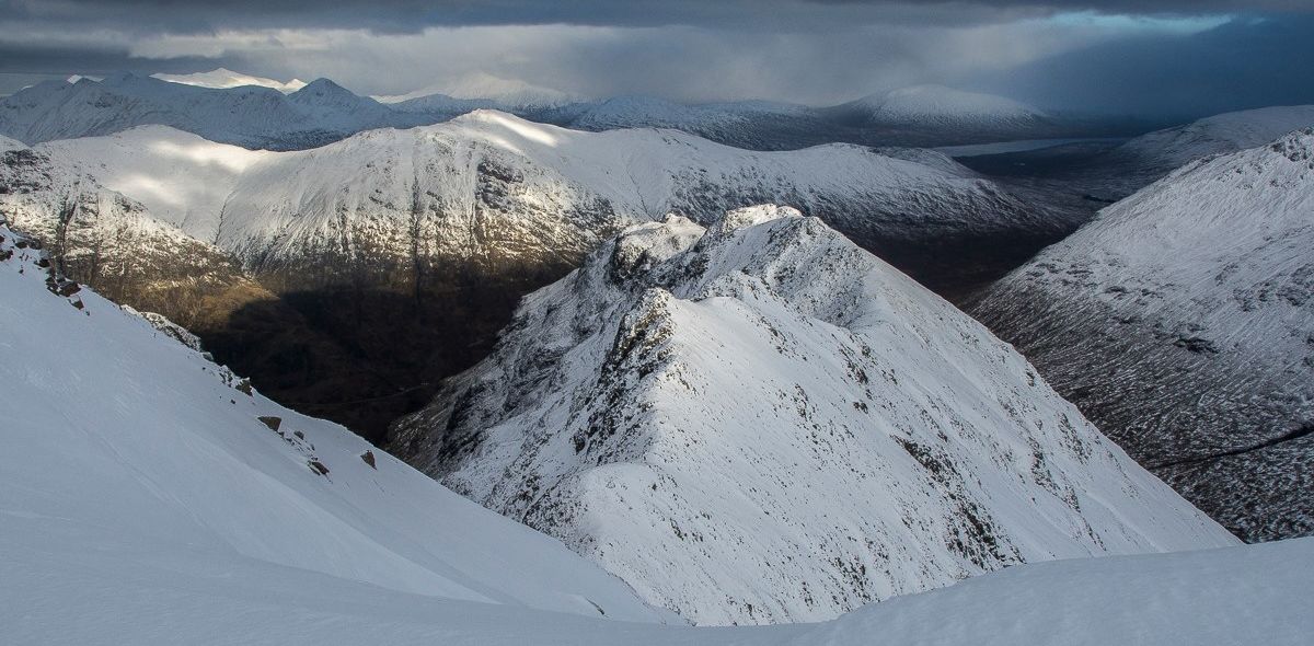 Aonach Eagach ridge and Beinn Fhada ridge