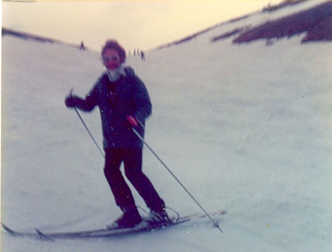 Ski-ing in Coire na Ciste at Aviemore in Scotland