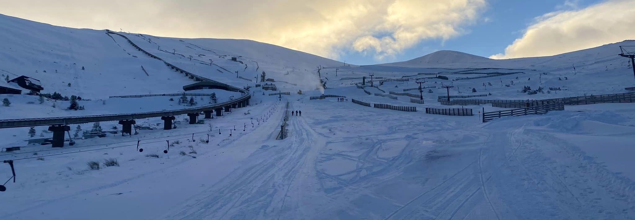 Ski slopes at Aviemore in the Cairngorms