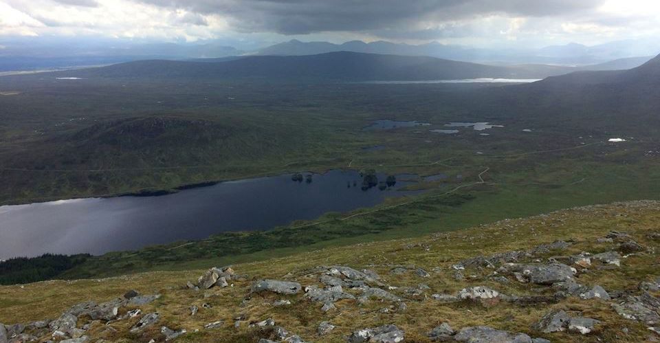 Loch Ossian from Beinn na Lap