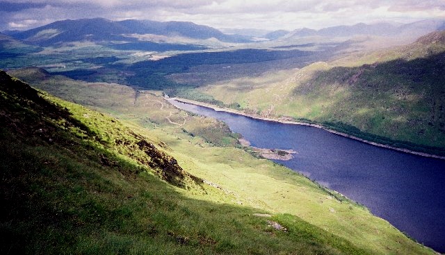 Loch Treig and Glen Spean in the Highlands of Scotland