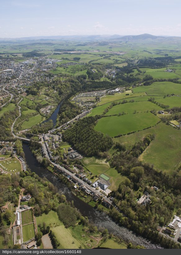 Aerial view of Clydesholm Bridge