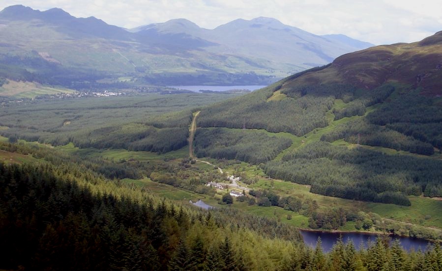 Meall nan Tarmachan and Ben Lawyers on descent from Creag MacRanaich