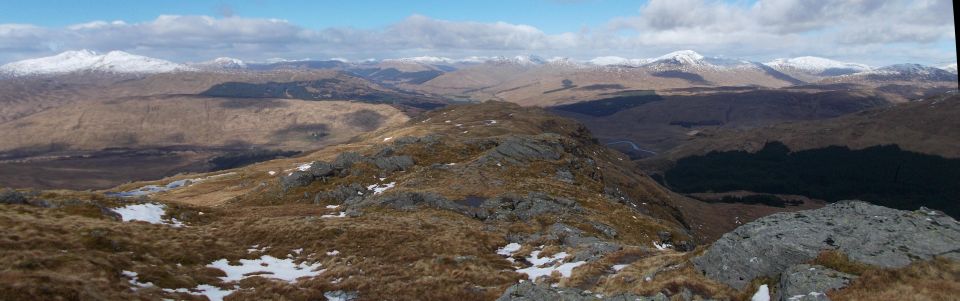 Beinn Tulaichean, Cruach Ardrain and Stob Garbh on ascent of Stob Fear-tomhais