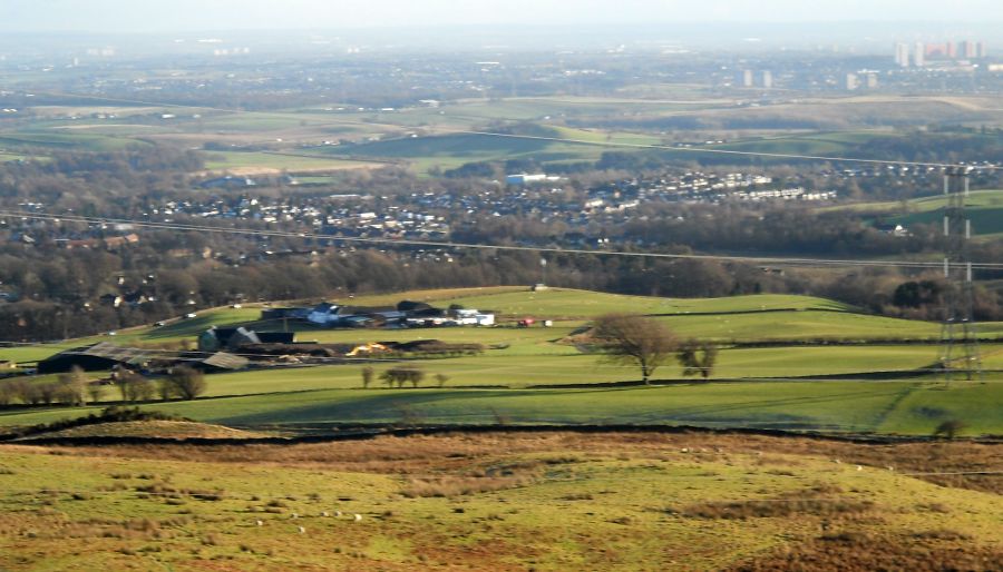 Tambowie and Milngavie on ascent of Kilatrick Hills from Craigton