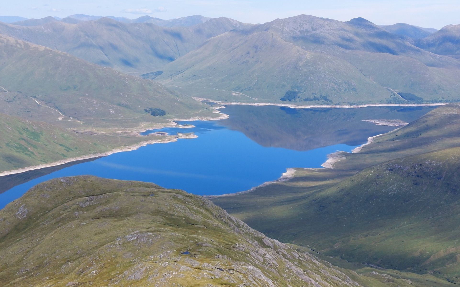 Loch Quoich and South Shiel Ridge from Sgurr Mor