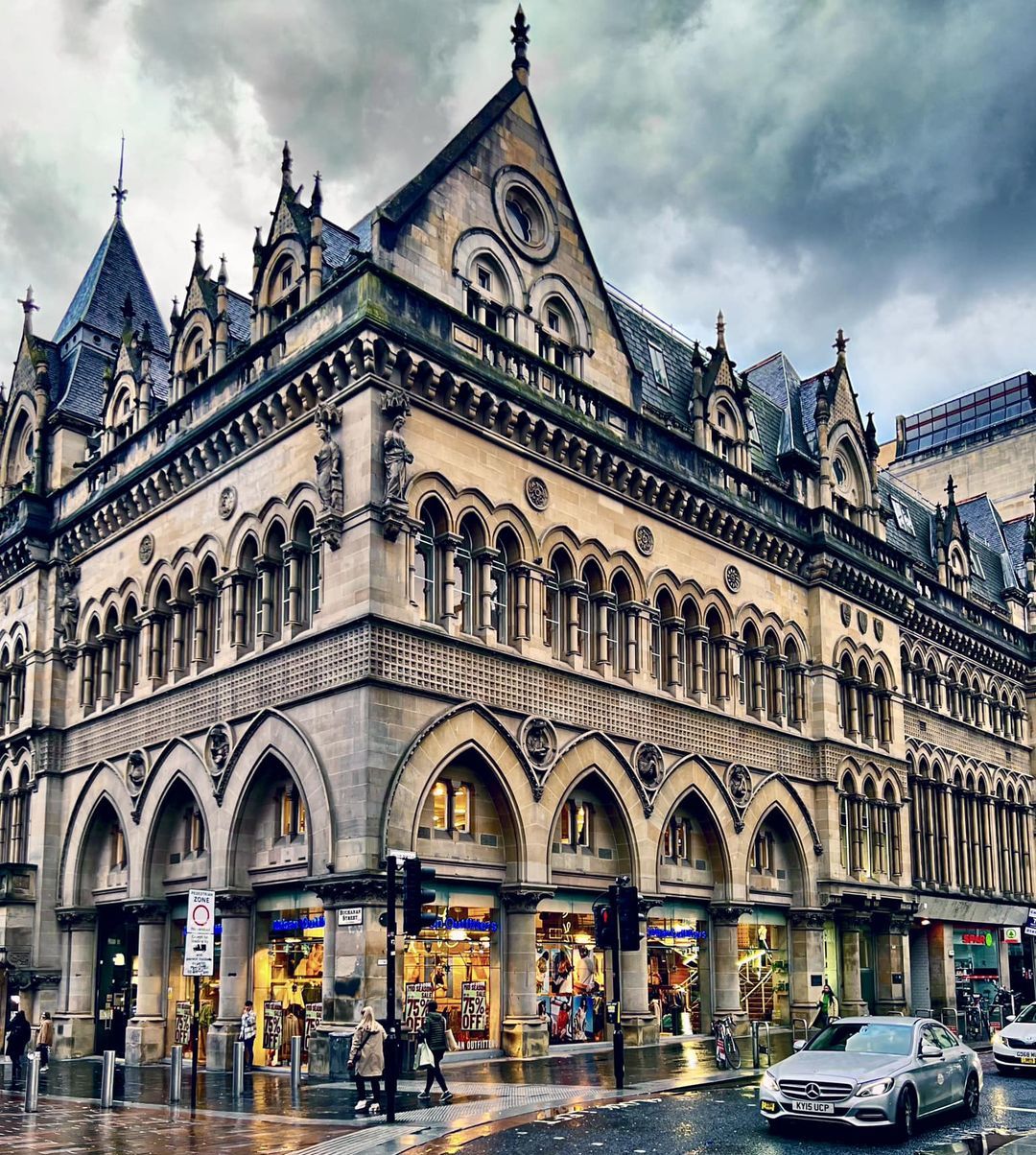 Classical Architecture of Buildings in Buchanan Street in Glasgow city centre