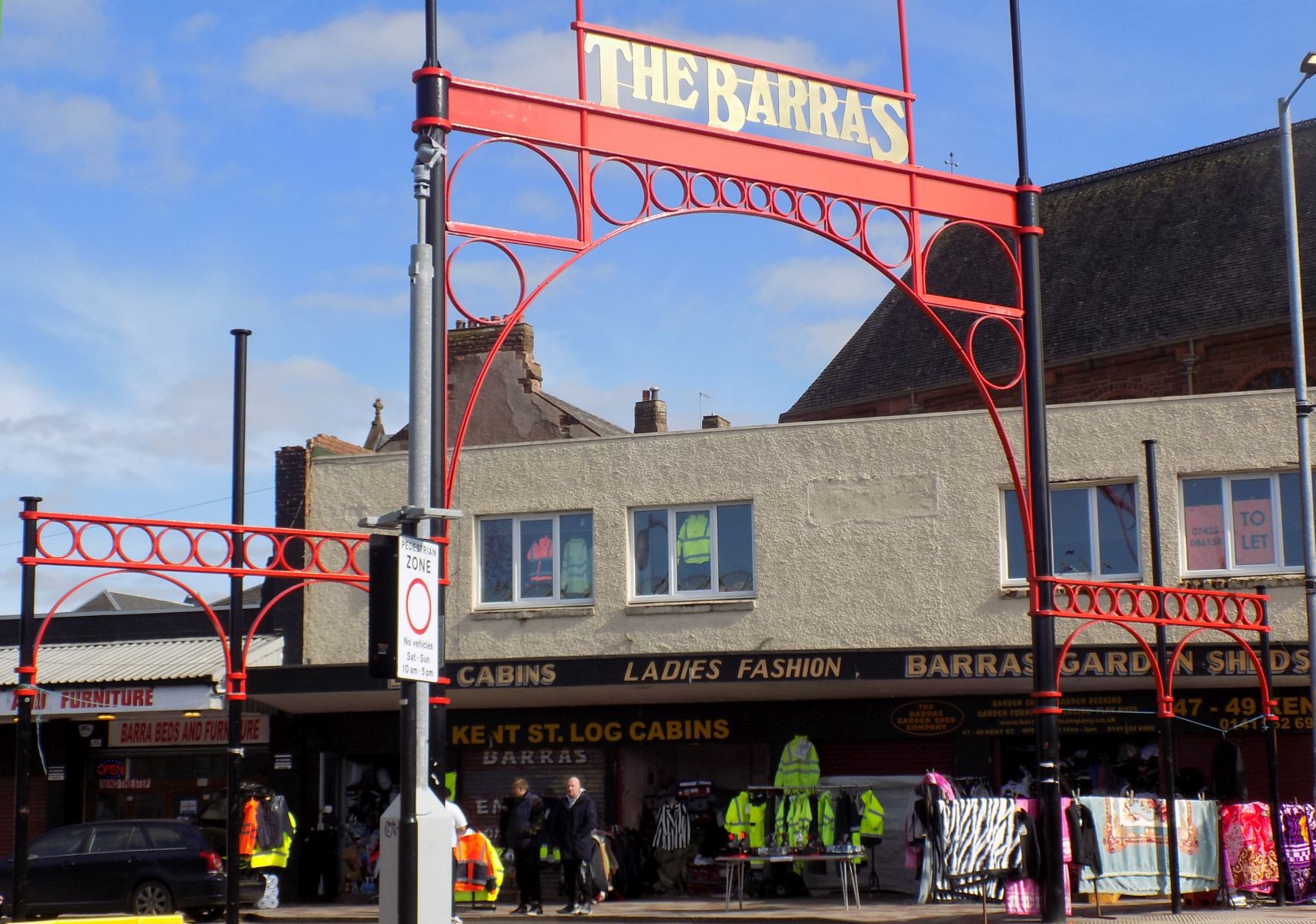 Entrance Archway to "The Barras " ( Barrowland ) in Glasgow